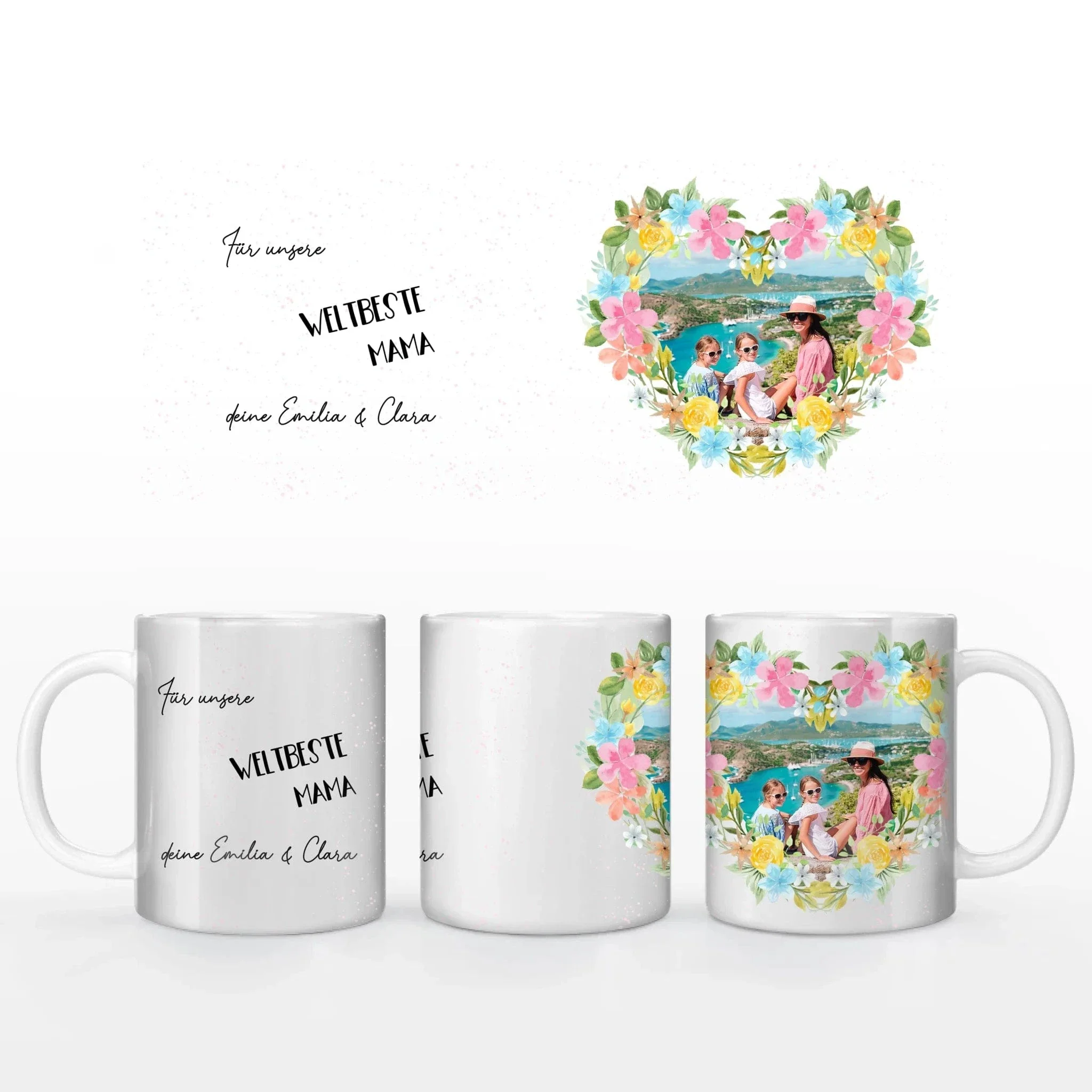 Fototasse Muttertag "Blümchen Herz" - Image 4