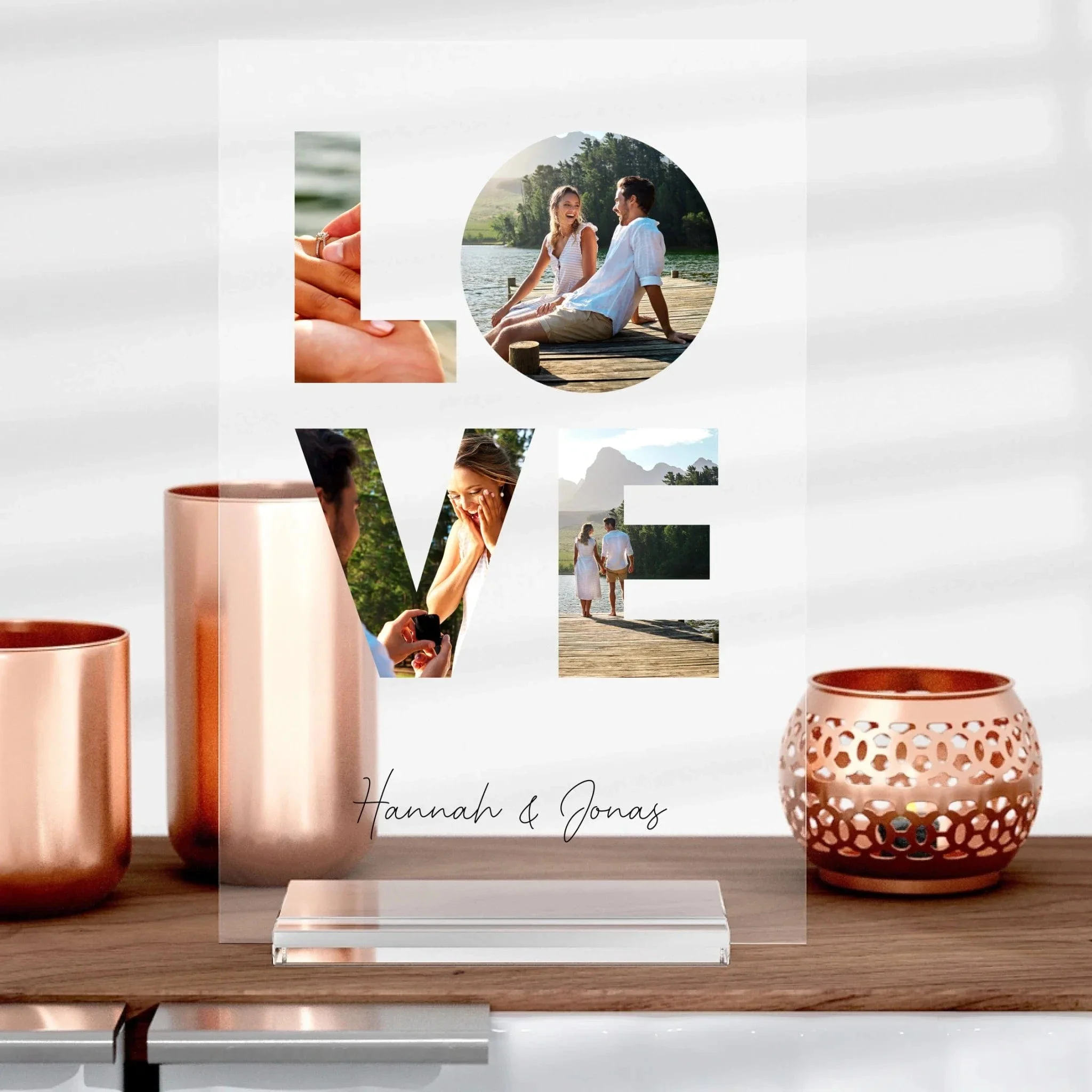 LOVE Aufsteller aus Glas - Image 2