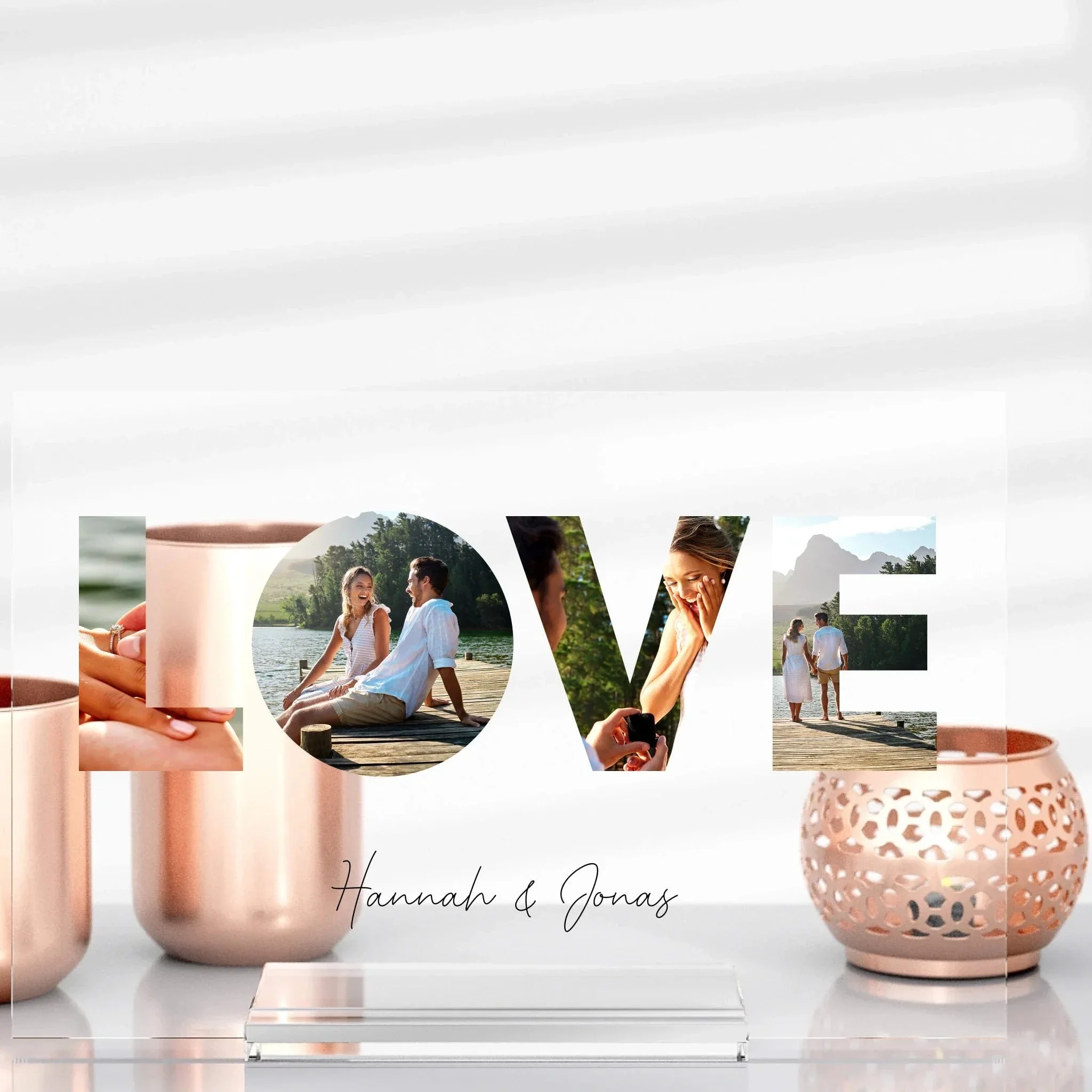 LOVE Aufsteller aus Glas - Image 4