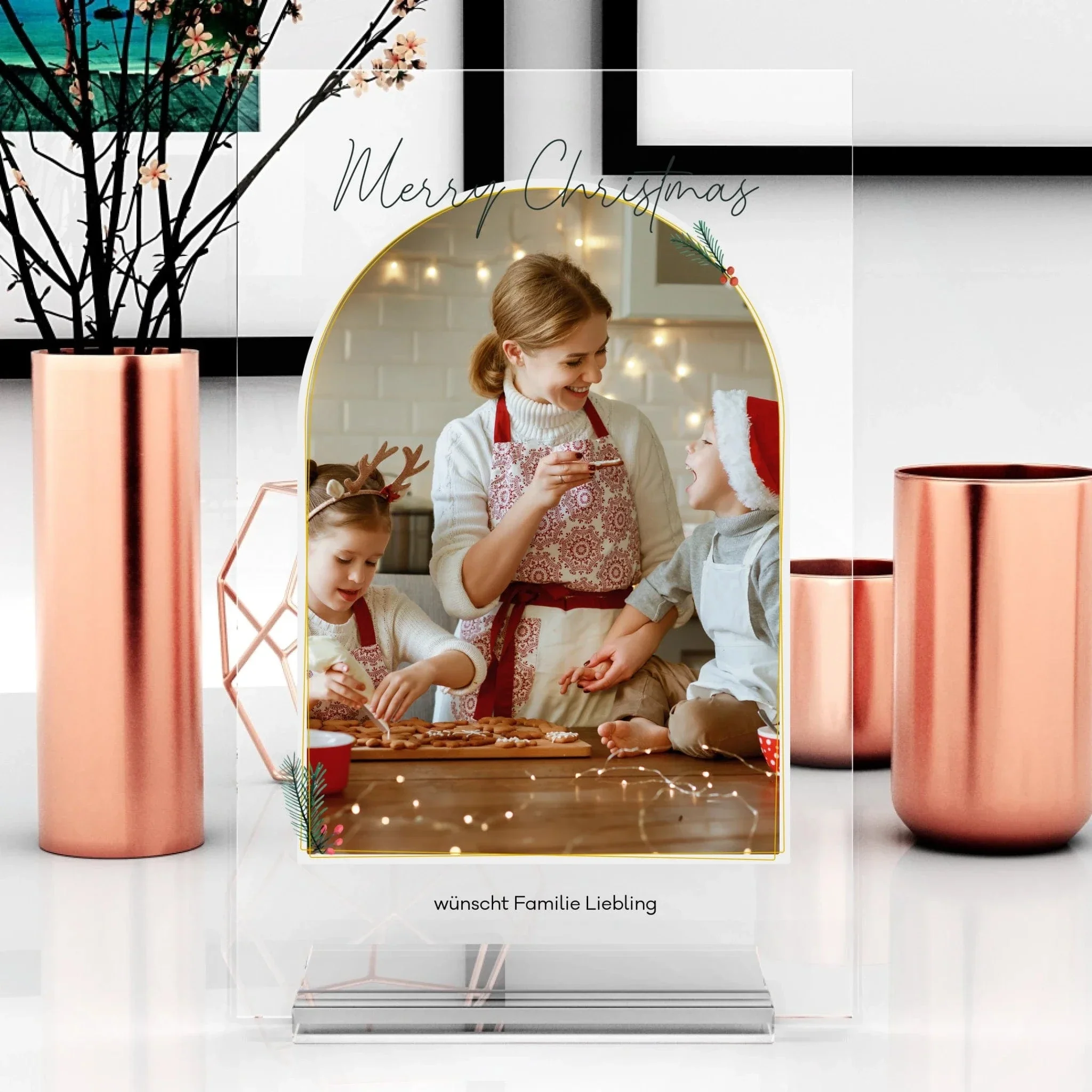 Merry Christmas Aufsteller aus Glas - Image 4