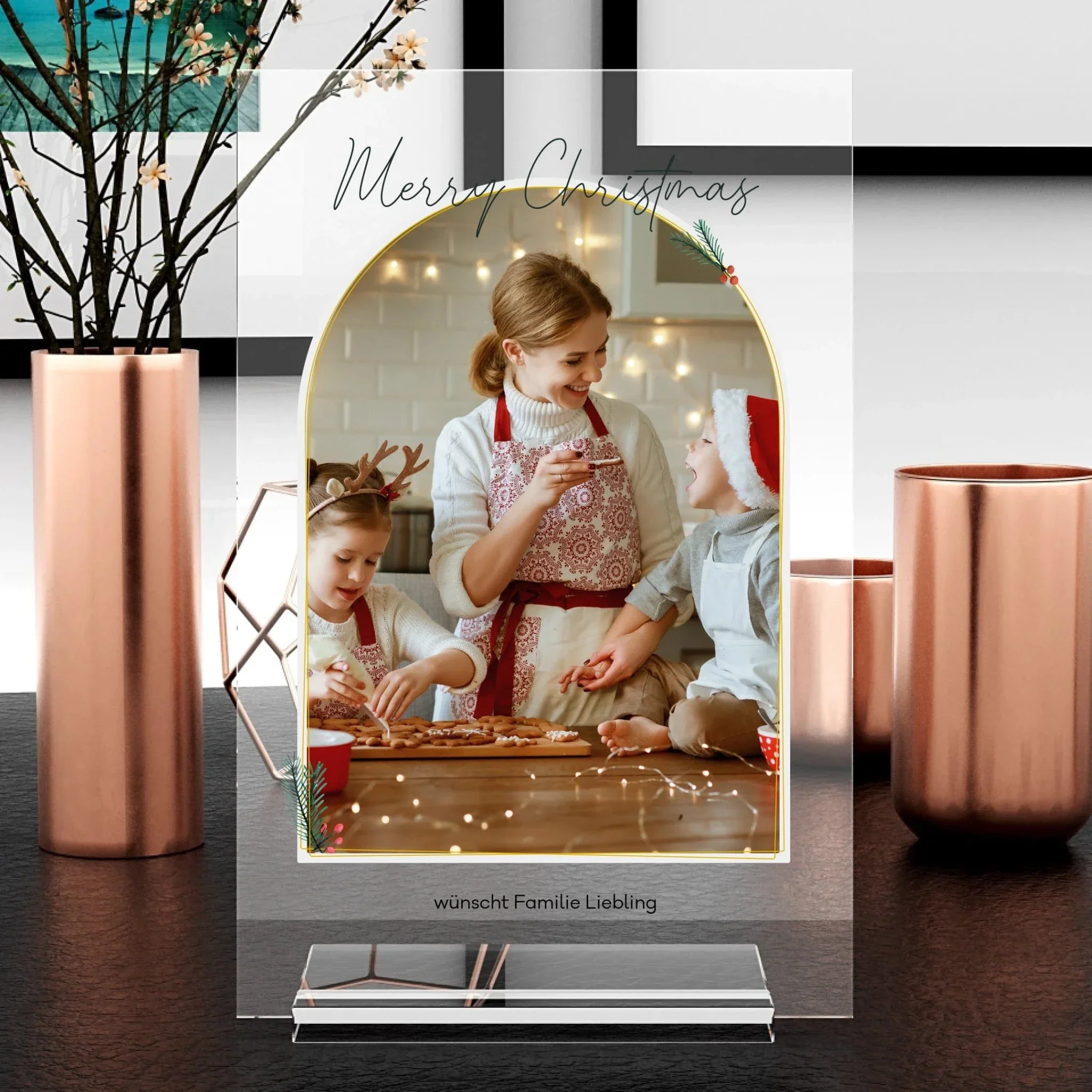 Merry Christmas Aufsteller aus Glas - Image 5