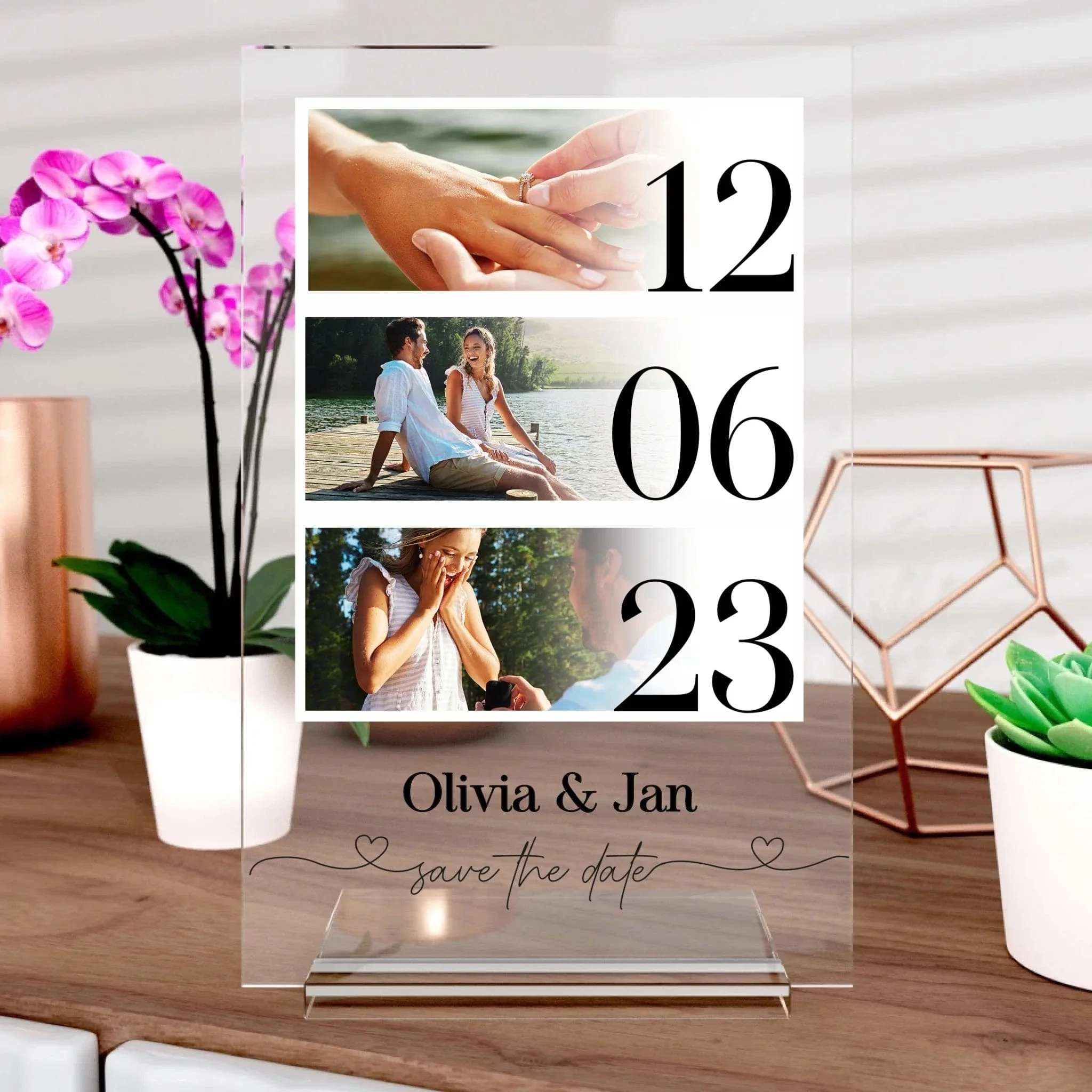 Save the Date aus Glas - Image 3