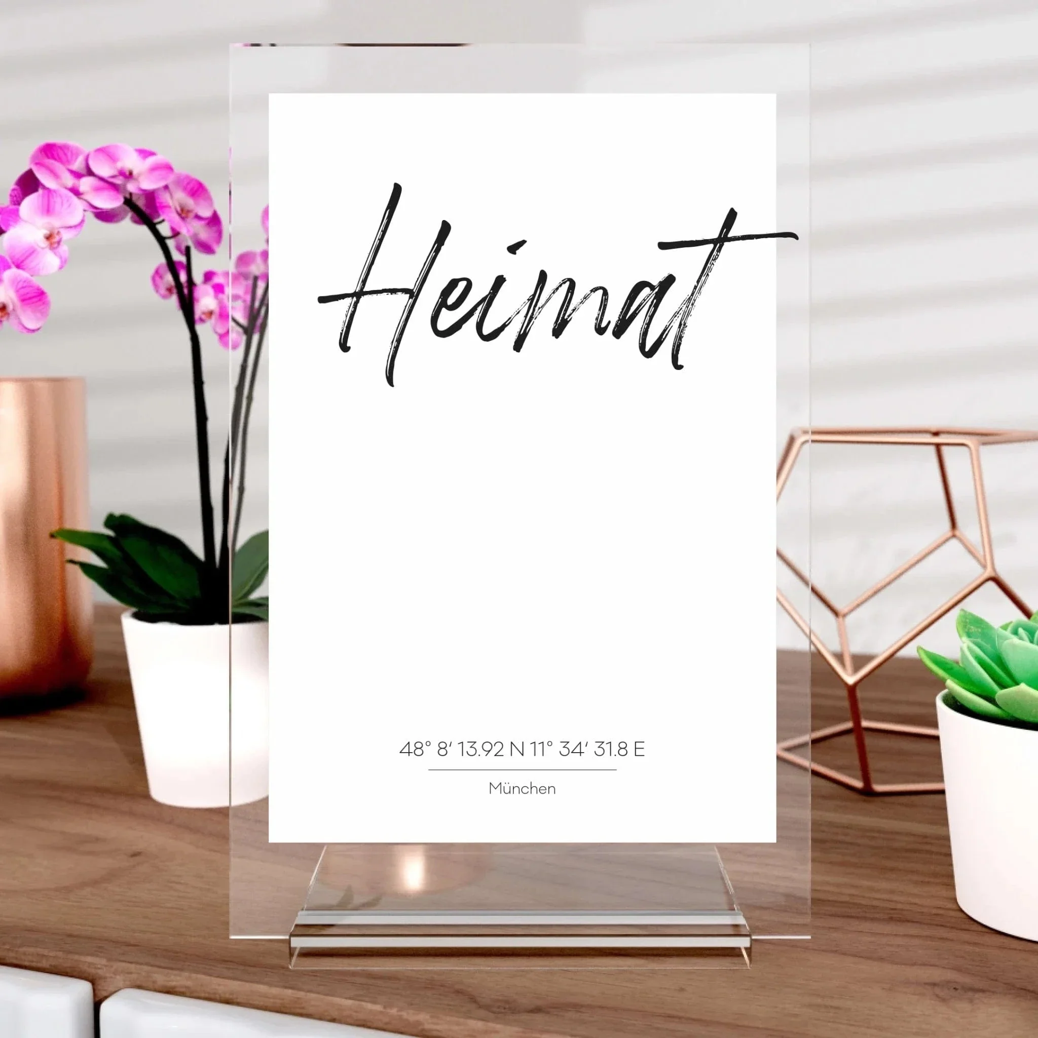 Typographie-Aufsteller aus Glas - Image 3