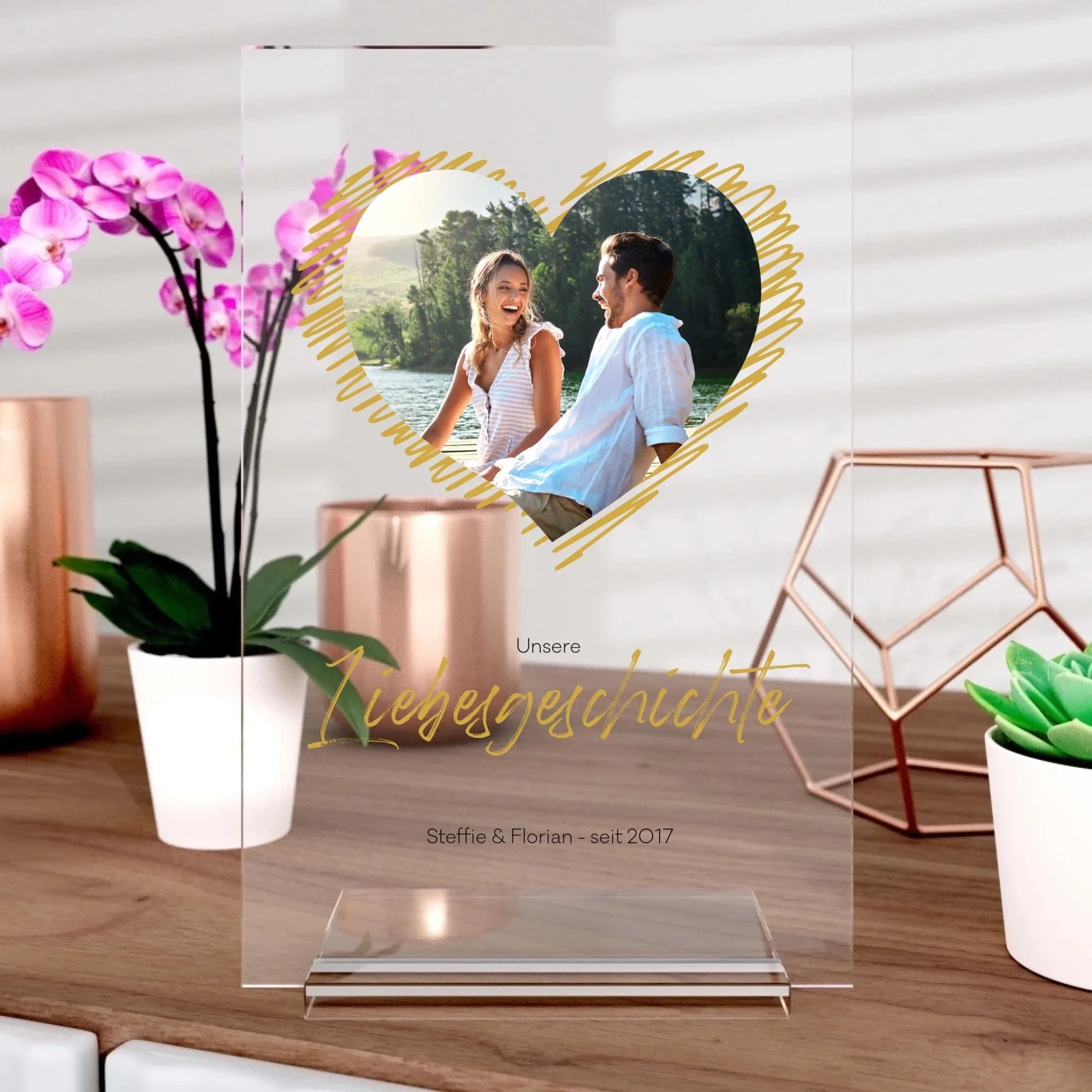 Valentinstag-Aufsteller aus Glas - Image 3
