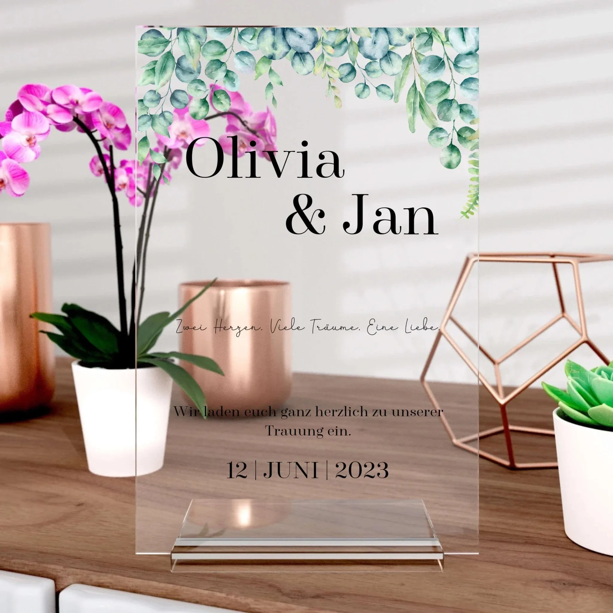 Wedding Card aus Glas - Image 3